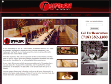 Tablet Screenshot of gurmanrestaurant.com
